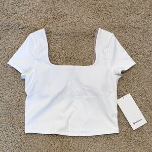 lululemon athletica | Wunder Under SmoothCover Square Neck T-Shirt (NWT!)